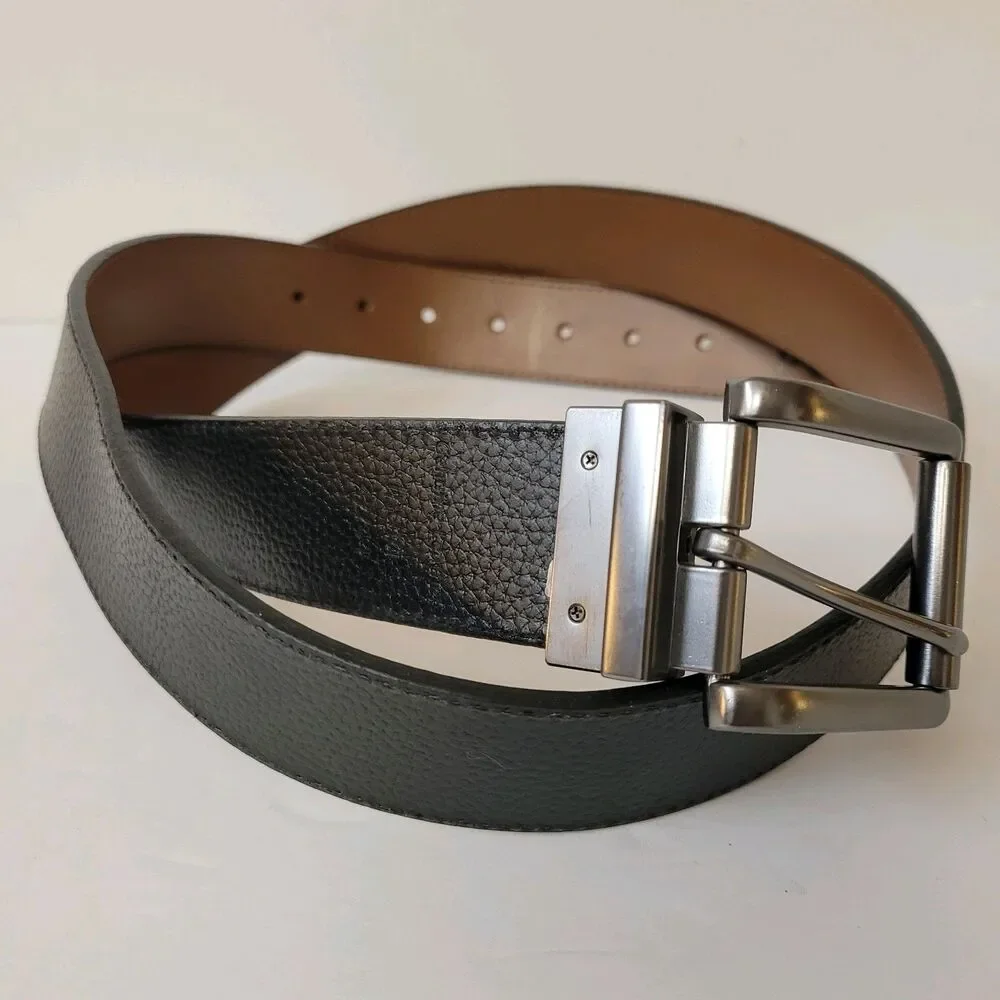Timberland Genuine Leather Black Classic Casual Size 42/44 Mens Belt